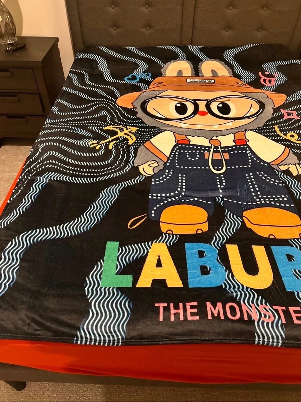 58 x 79 Inch Cozy Cartoon Character Throw, Soft Fleece Blanket for Kids & Adults